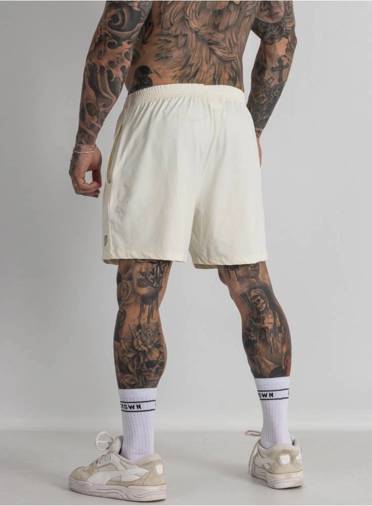 Bermuda Crown Poliamida Curta Original Off White