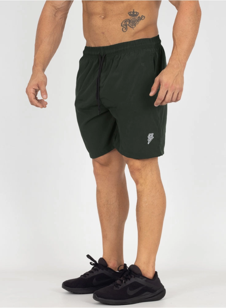 Bermuda Crown Training Tactel Verde Escuro