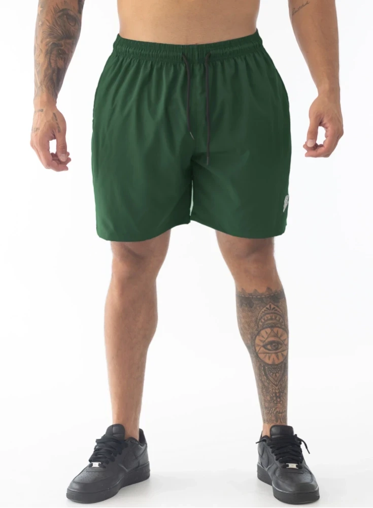 Bermuda Crown Training Tactel Verde Bandeira Bermuda Crown Training Tactel Verde Bandeira