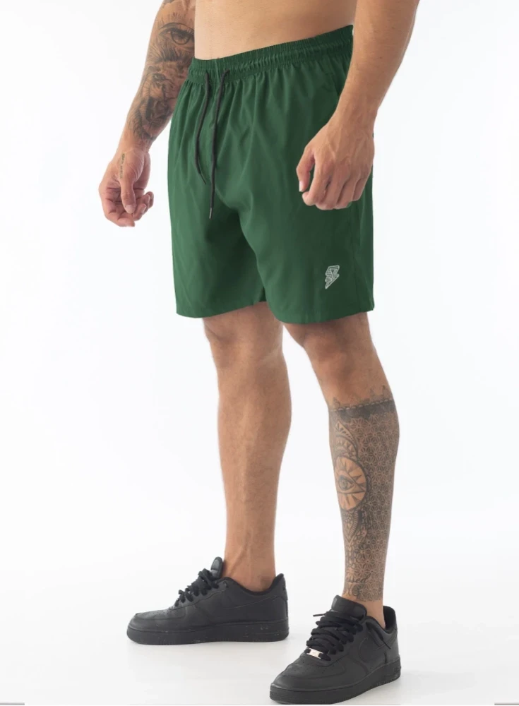 Bermuda Crown Training Tactel Verde Bandeira Bermuda Crown Training Tactel Verde Bandeira