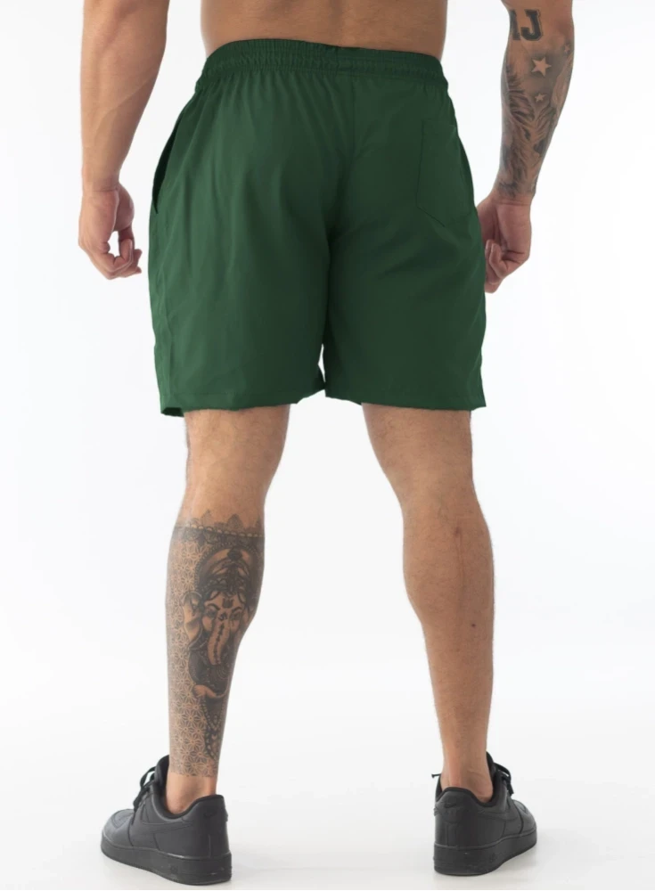 Bermuda Crown Training Tactel Verde Bandeira Bermuda Crown Training Tactel Verde Bandeira