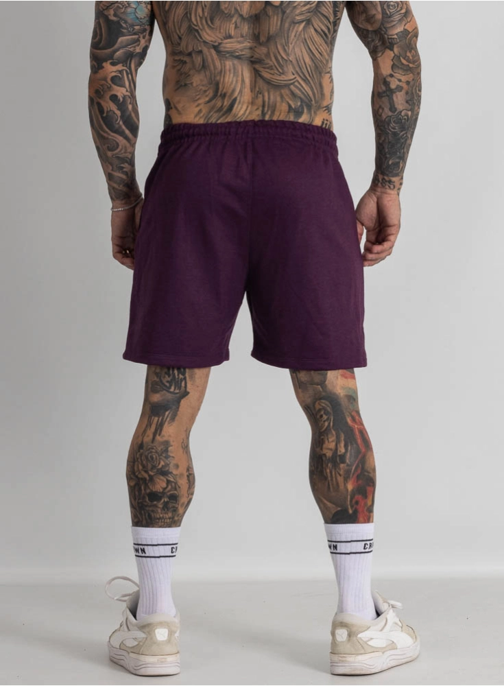 Bermuda de Moletom Crown Curta Graffs Roxa