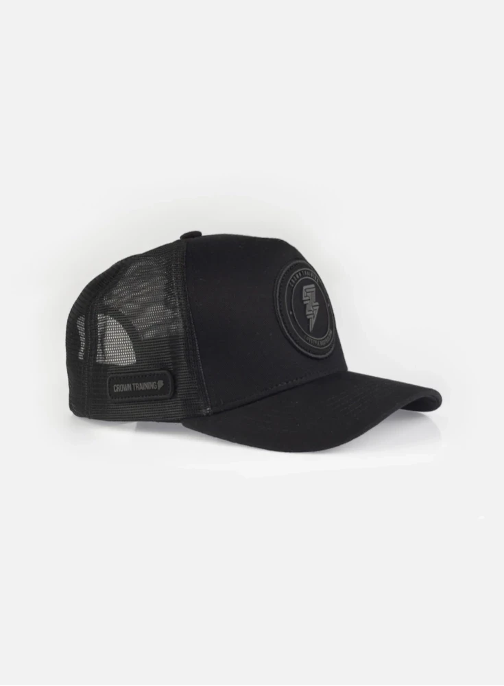 Boné Crown Training Trucker Preto Boné Crown Training Trucker Preto