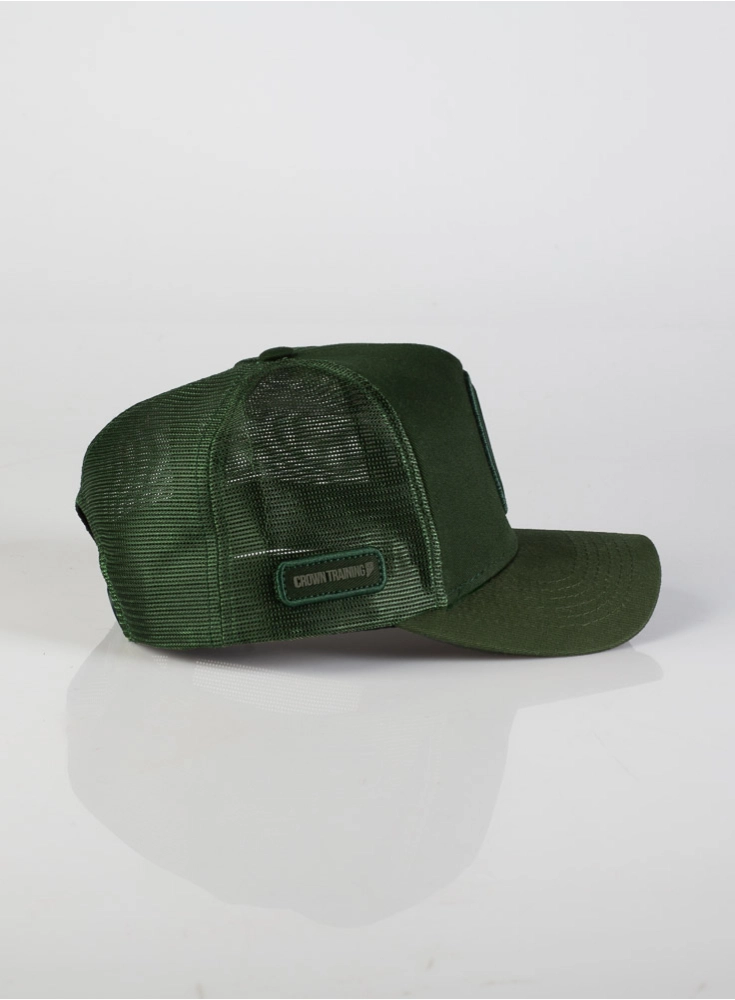 Boné Crown Training Trucker Verde Militar