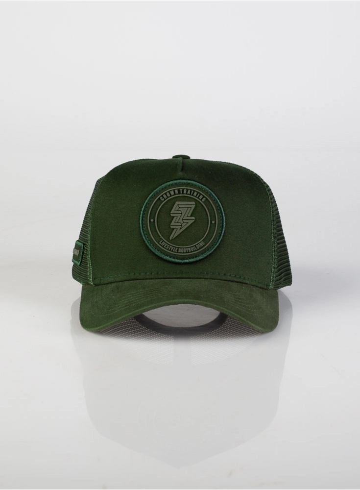 Boné Crown Training Trucker Verde Militar