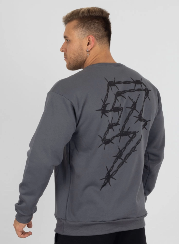 Moletom Crown Farpado Grafite