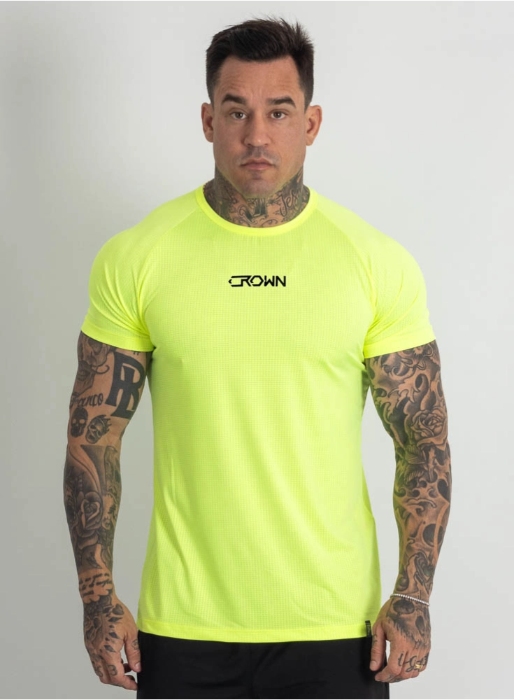Camiseta Crown Dry Fit ice Hardline Neon Camiseta Crown Dry Fit ice Hardline Neon