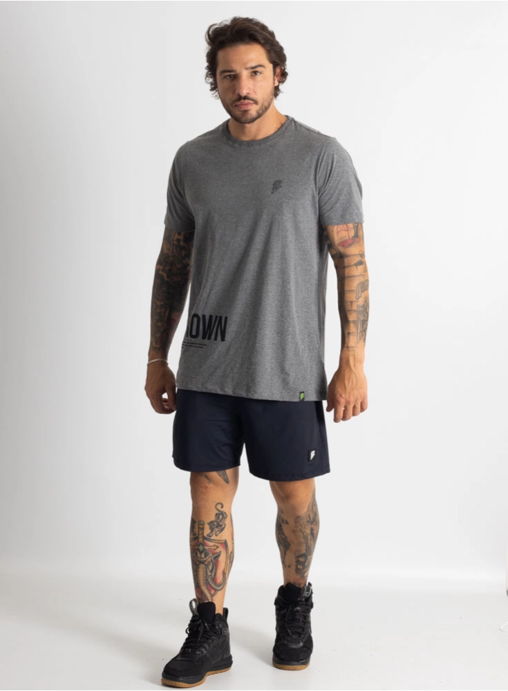 Camiseta Crown Training Trad Mescla Black