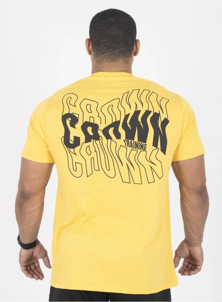 Camiseta Crown Training Wave  Amarelo 
