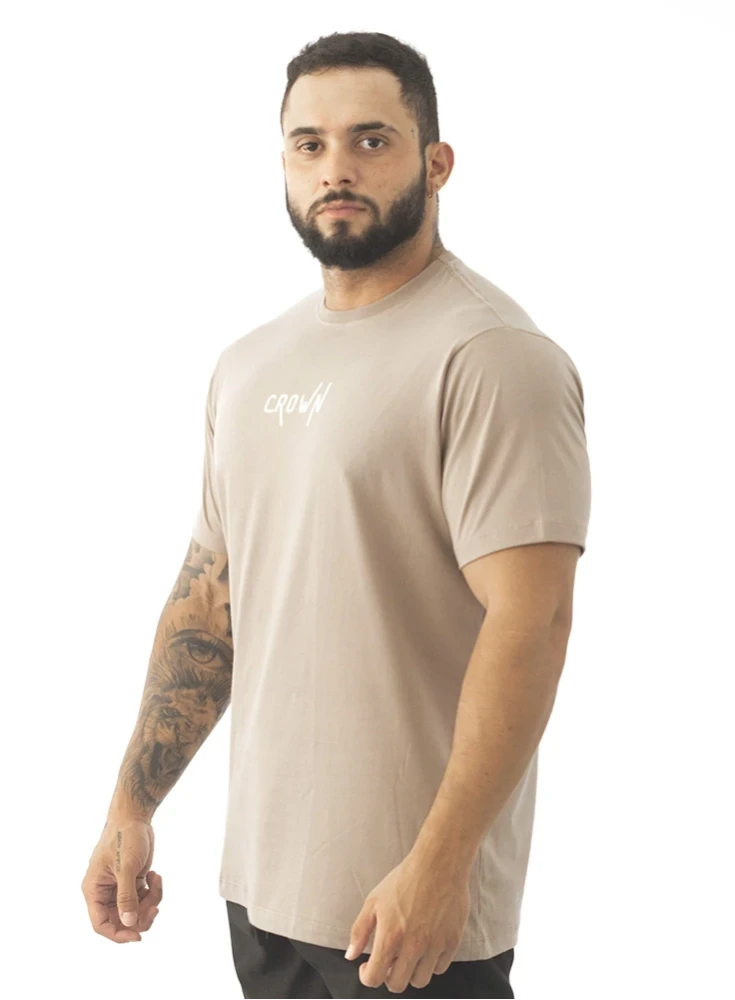 Camiseta Crown Training Areia