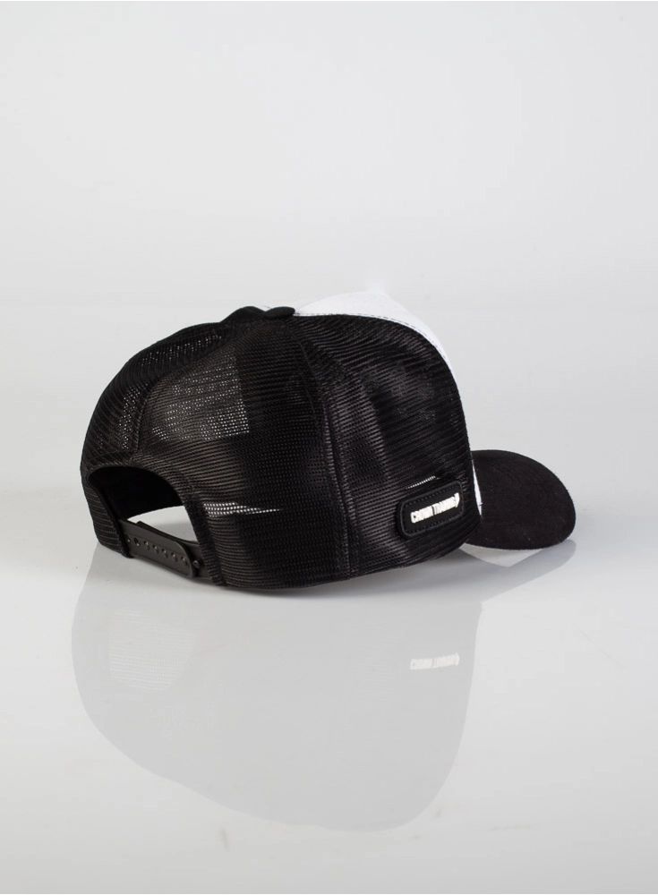 Boné Crown Training Trucker Preto e Branco