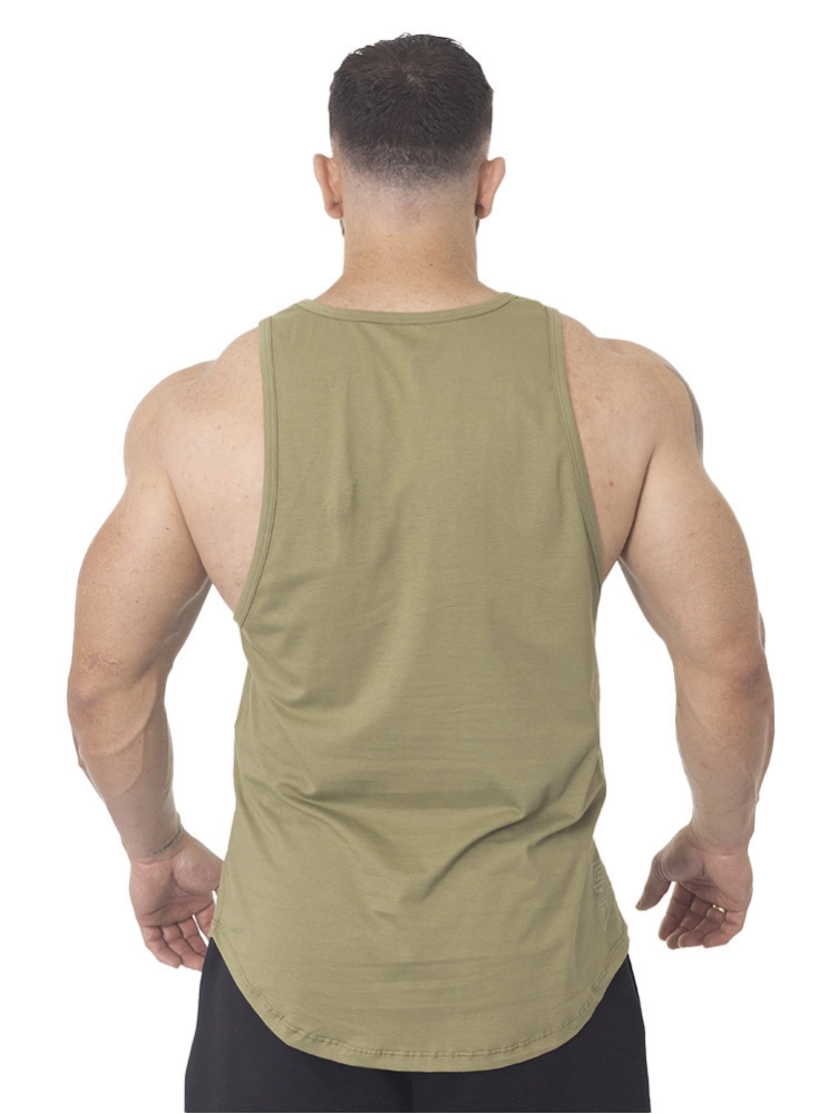 Regata Crown Tradicional Bodybuilder Verde Militar Regata Crown Tradicional Bodybuilder Verde Militar