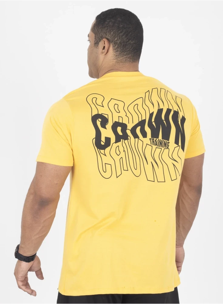 Camiseta Crown Training Wave  Amarelo 