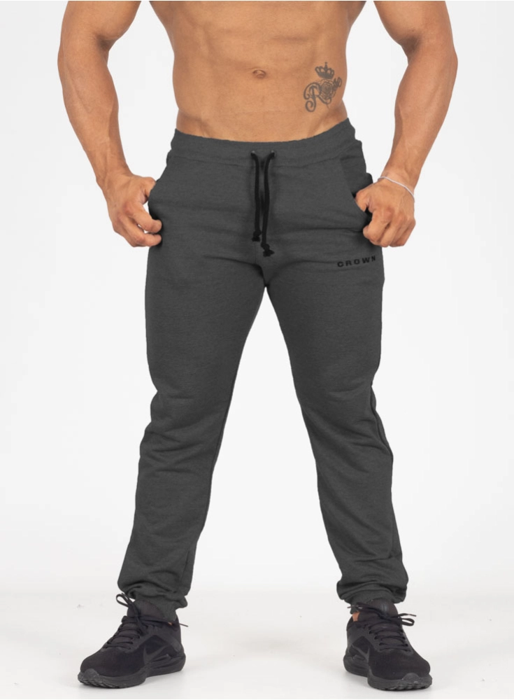 Cal&ccedil;a Crown Training Moletom Dark Mescla Escuro 