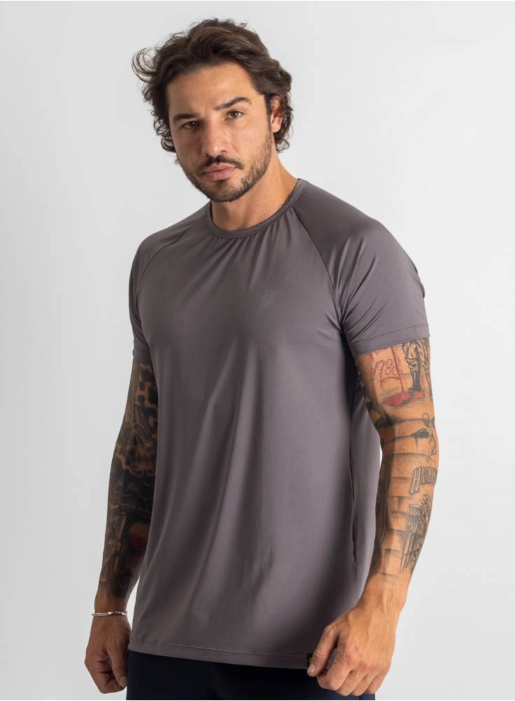 Camiseta Crown Dry Fit Grafite