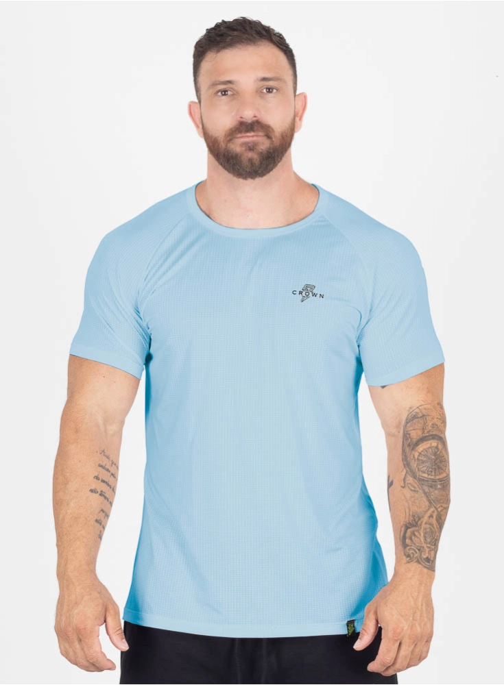 Camiseta Crown Dry Fit Ice Azul Bebê Blaze Reps Camiseta Crown Dry Fit Ice Azul Bebê Blaze Reps