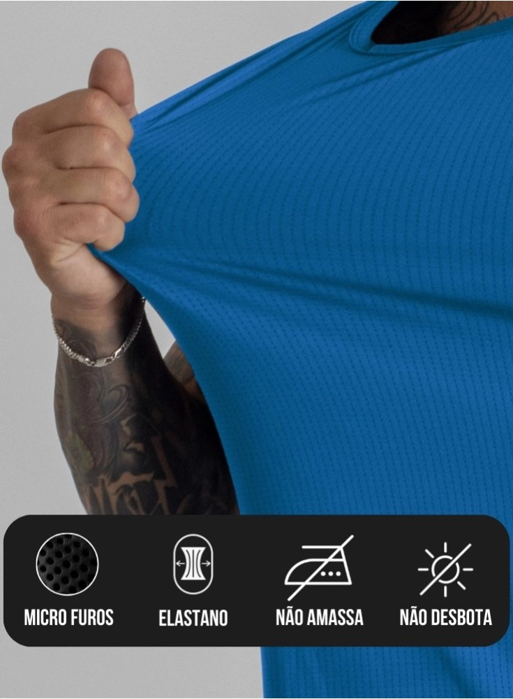 Camiseta Crown Dry Fit Ice Azul Matisse