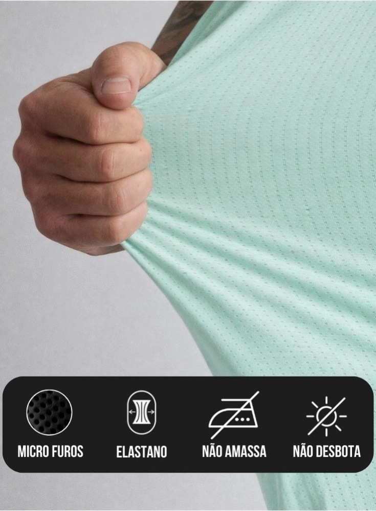 Camiseta Crown Dry Fit ice Blaze reps Verde Menta