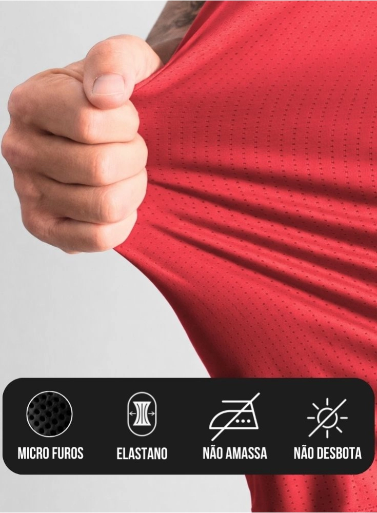 Camiseta Crown Dry Fit ice Blaze Reps Vermelha