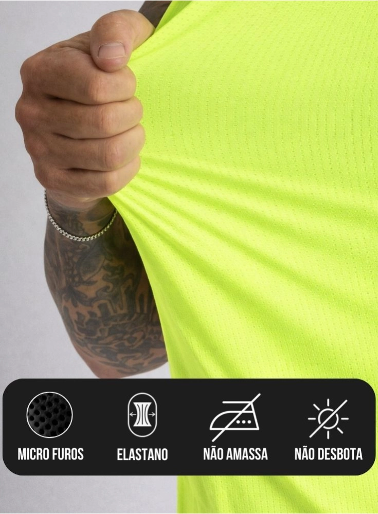 Camiseta Crown Dry Fit ice Elemental Neon