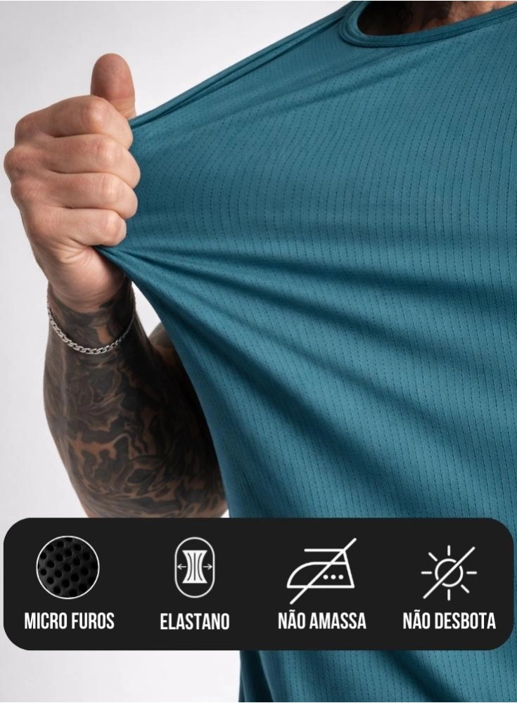 Camiseta Crown Dry Fit ice Elemental Teal