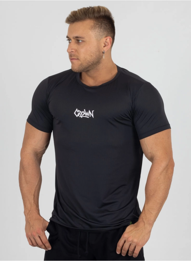 Camiseta Crown Dry Fit Ice Graffs Preta