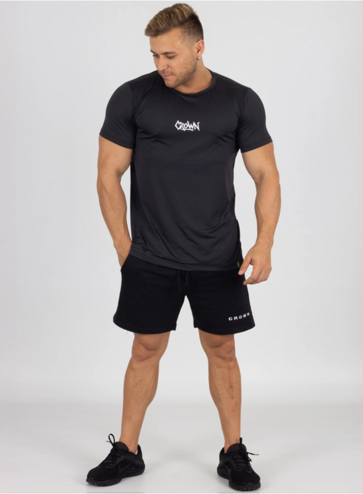 Camiseta Crown Dry Fit Ice Graffs Preta
