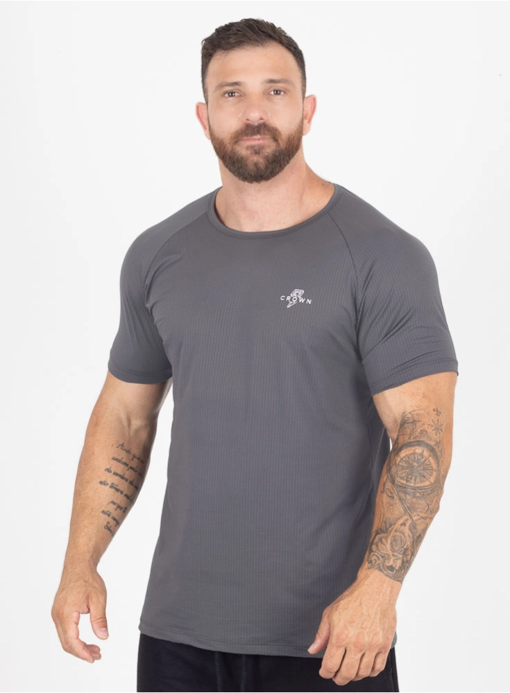 Camiseta Crown Dry Fit Ice Grafite Blaze Reps