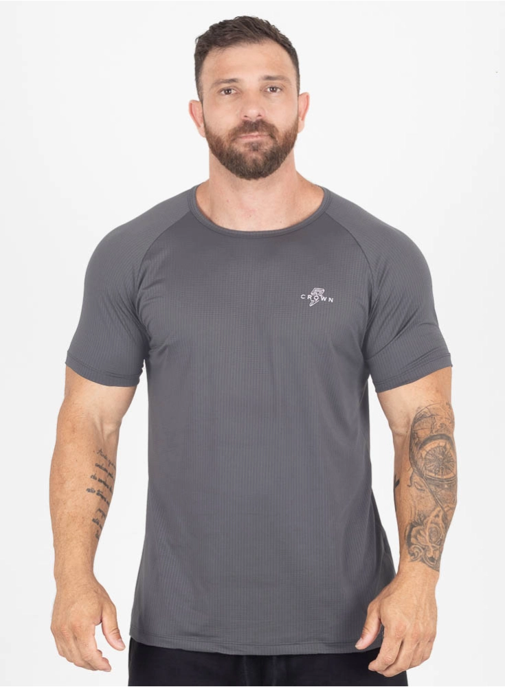 Camiseta Crown Dry Fit Ice Grafite Blaze Reps