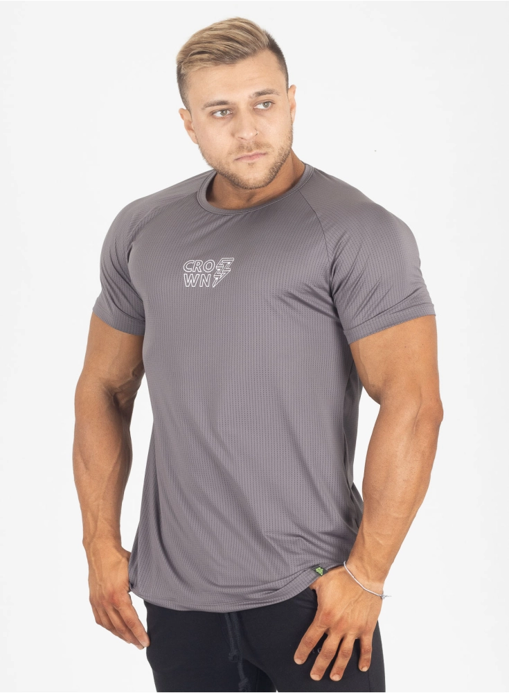 Camiseta Crown Dry Fit ice Raio Grafite