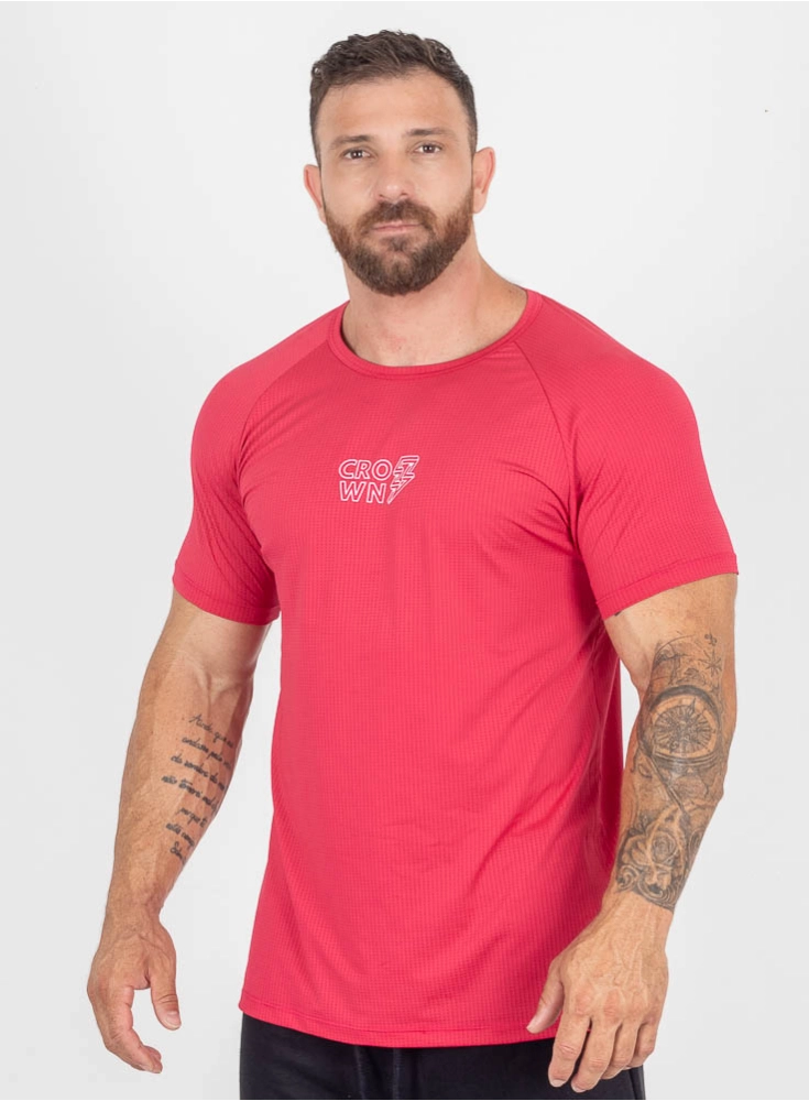 Camiseta Crown Dry Fit ice Raio Rosa