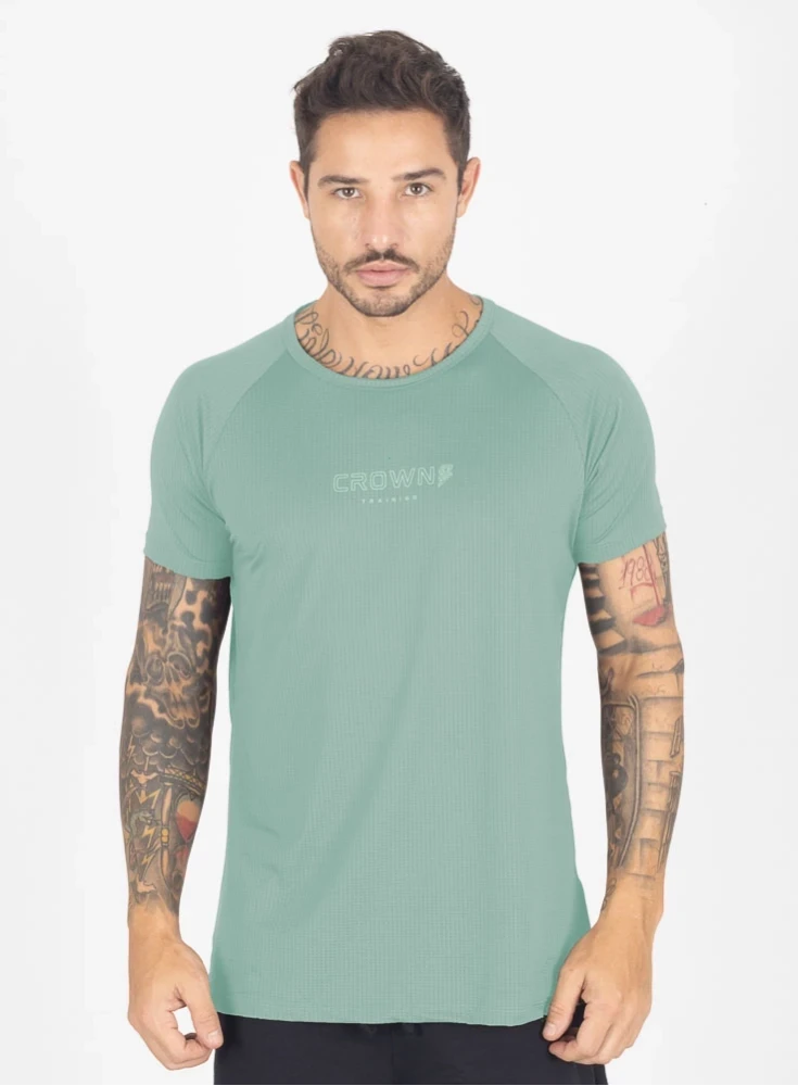 Camiseta Crown Dry Fit Ice Verde Menta Camiseta Crown Dry Fit Ice Verde Menta