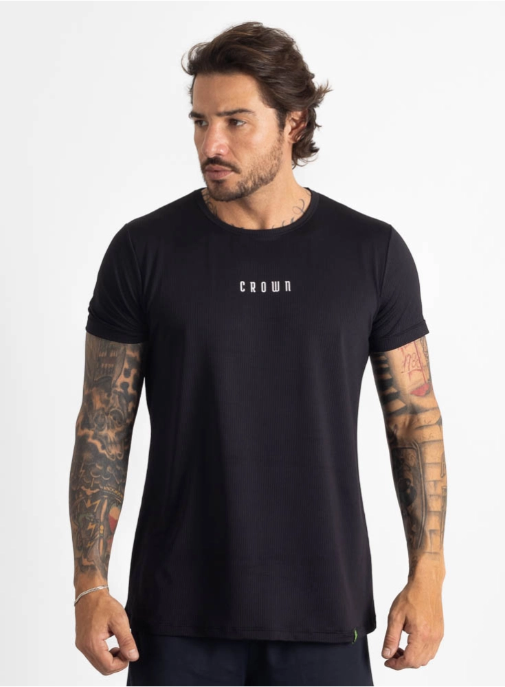 Camiseta Crown Polytech Basic Preta