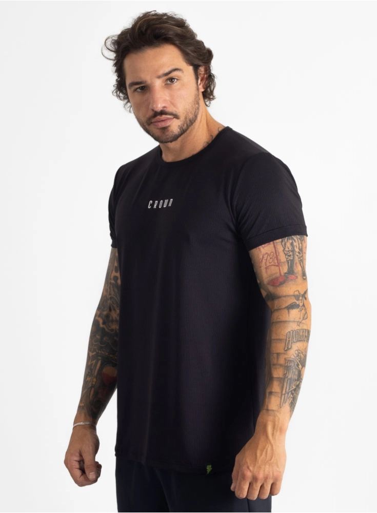 Camiseta Crown Polytech Basic Preta