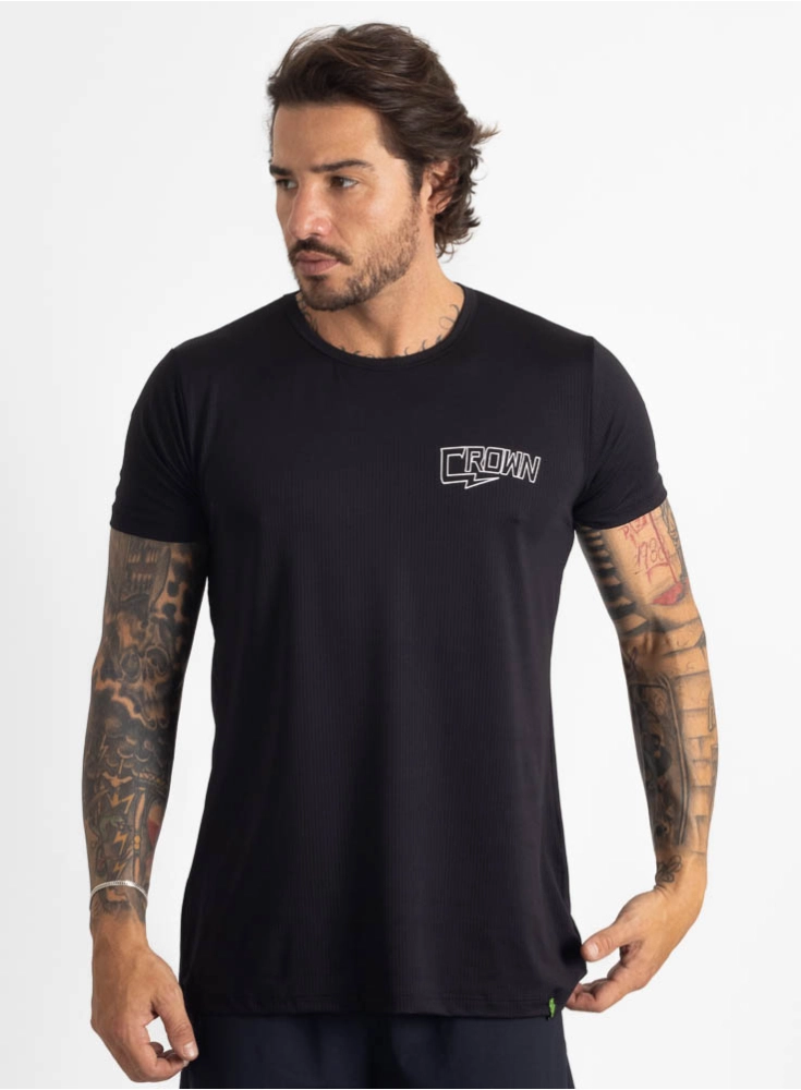 Camiseta Crown Polytech Spark Preta