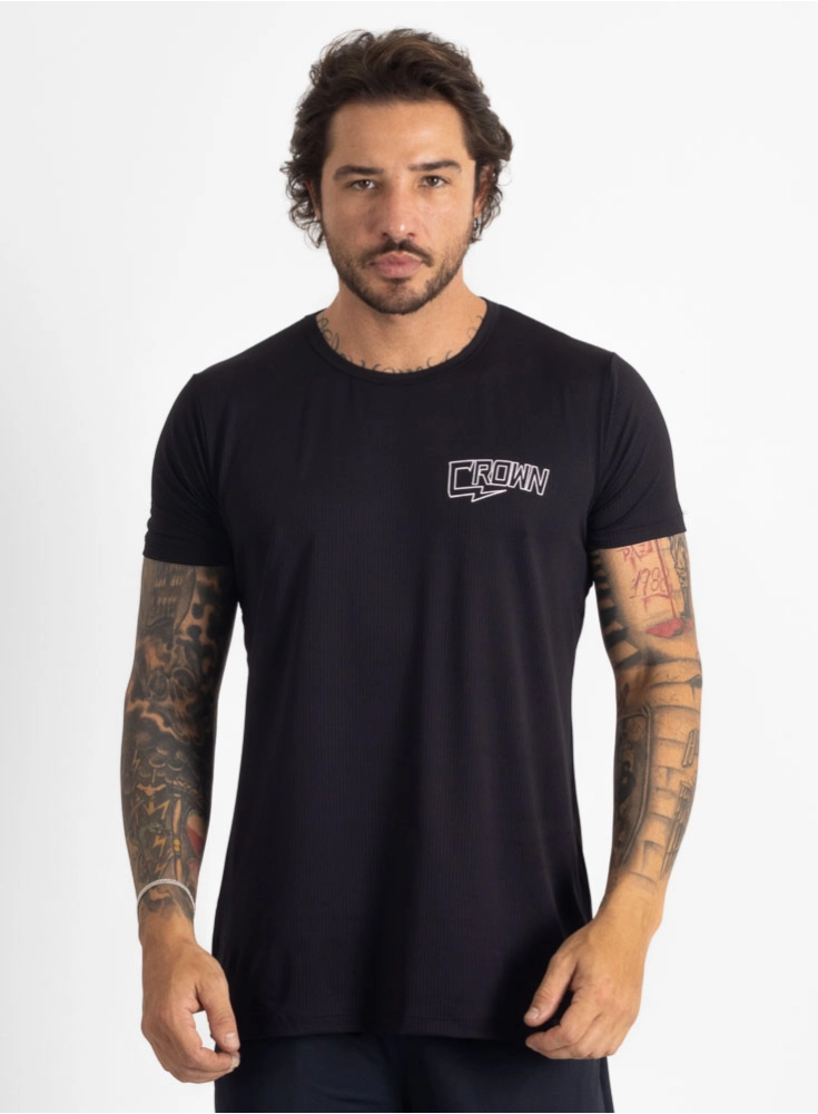 Camiseta Crown Polytech Spark Preta