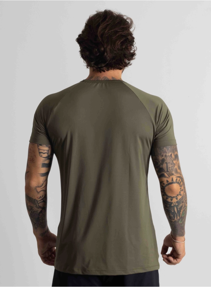 Camiseta Crown Dry Fit Lisa Verde Musgo