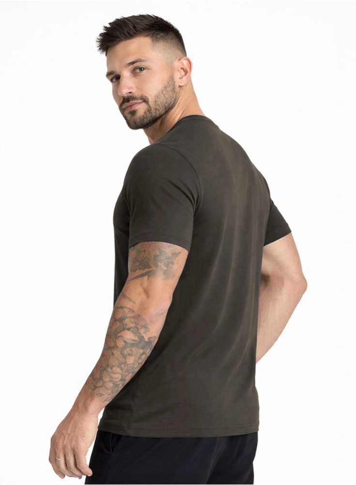 Camiseta Crown Tech Modal Marrom