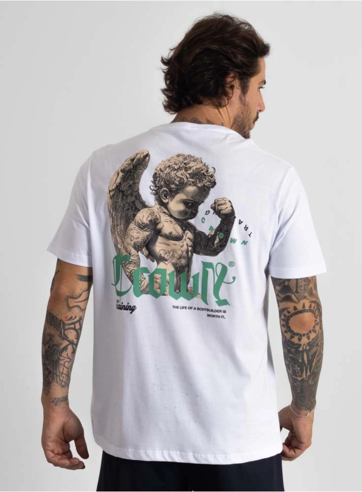 Camiseta Crown Training Angel Branca