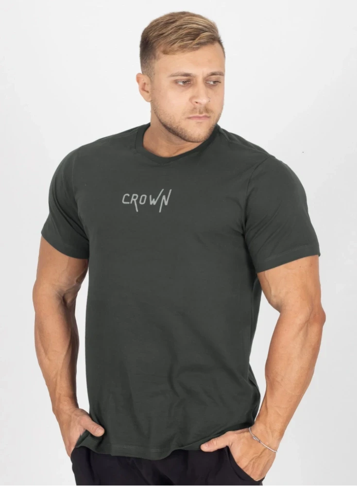Camiseta Crown Training Basic Verde Escuro