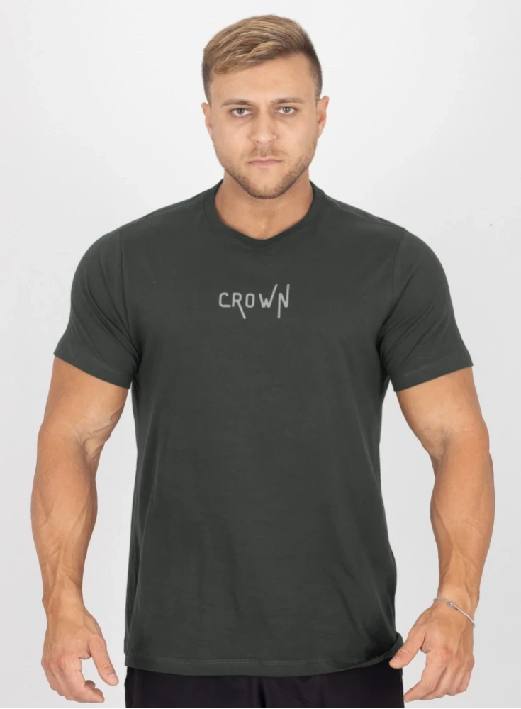 Camiseta Crown Training Basic Verde Escuro