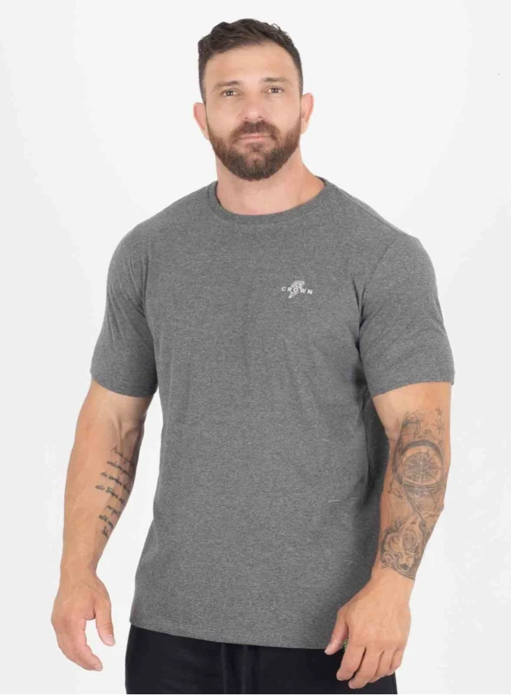 Camiseta Crown Training Blaze Reps Mescla Black