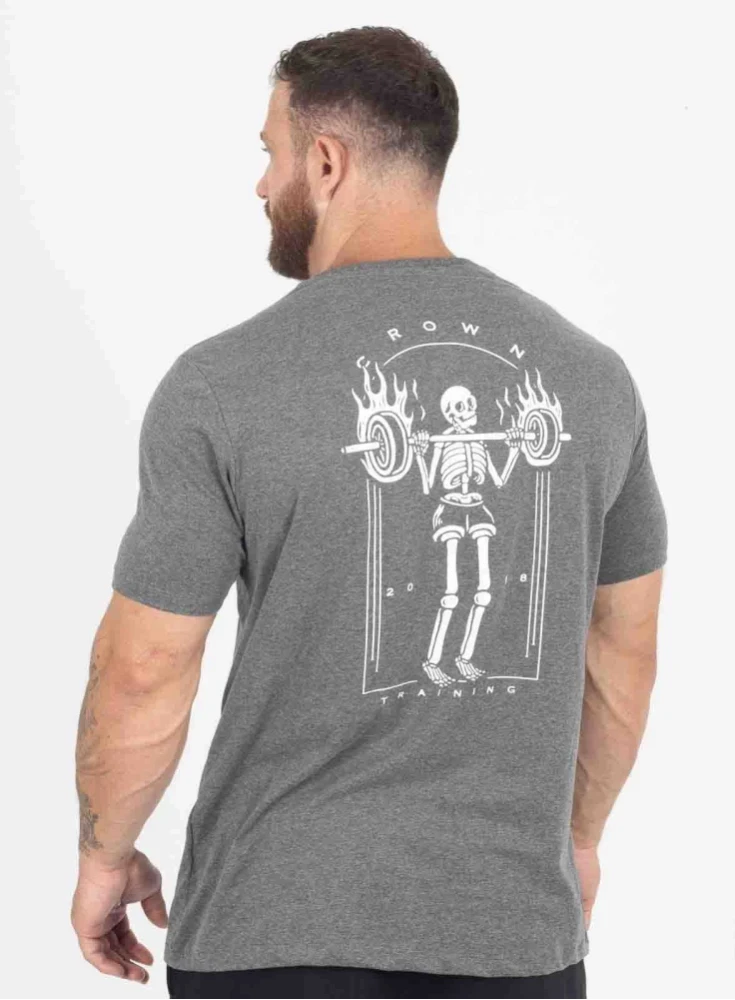 Camiseta Crown Training Blaze Reps Mescla Black