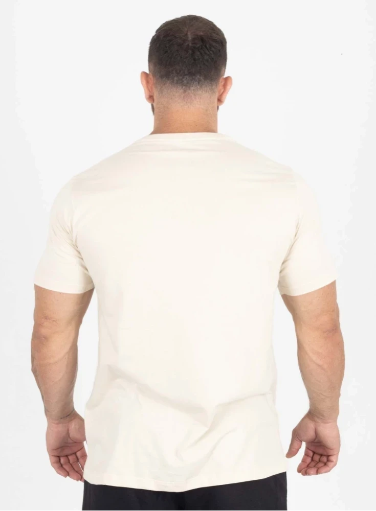 Camiseta Crown Training Bodybuilder Creme