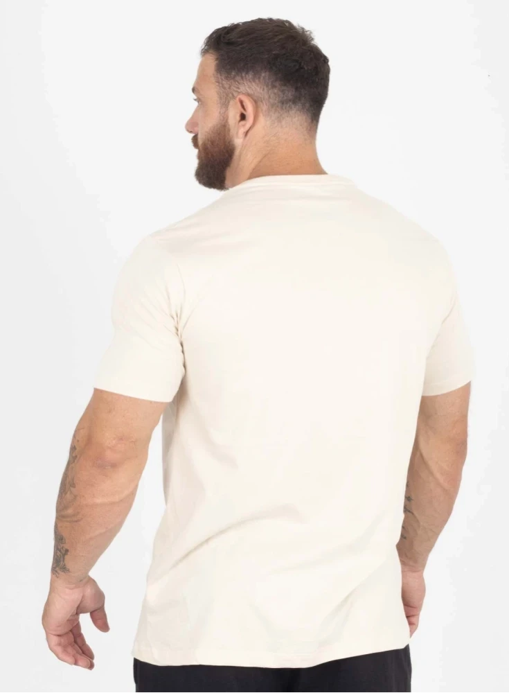 Camiseta Crown Training Bodybuilder Creme