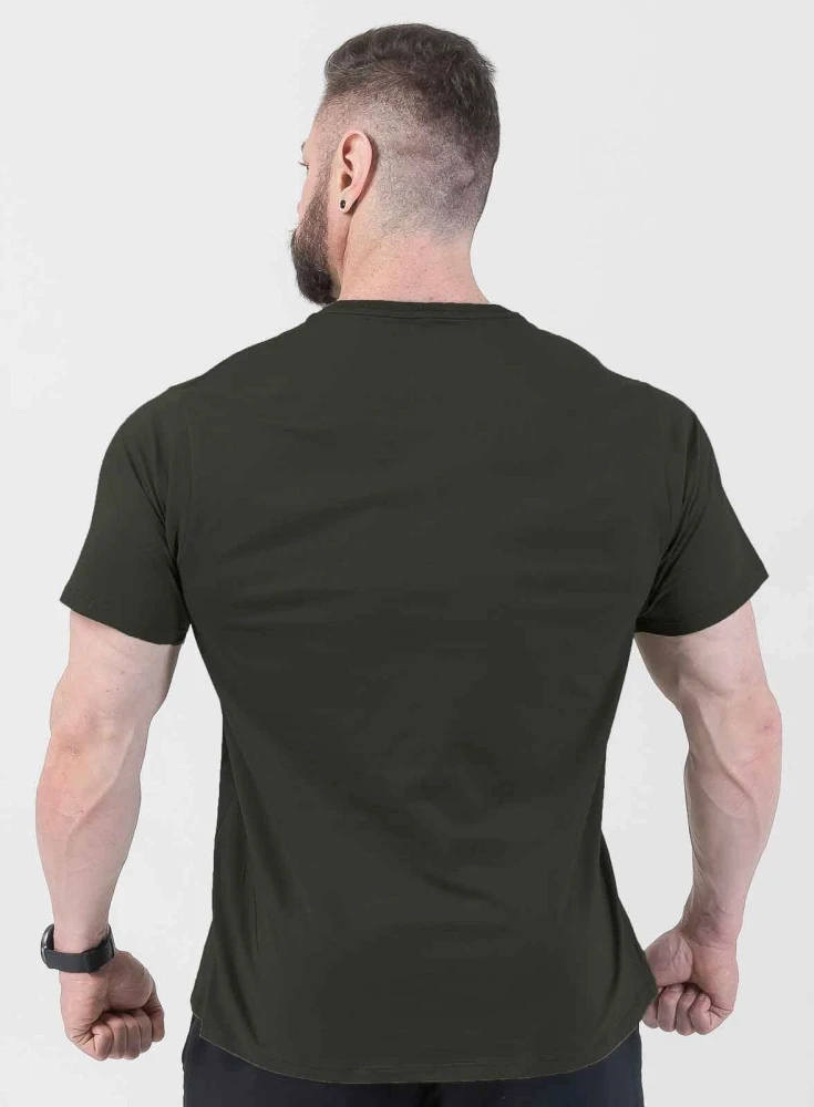 Camiseta Crown Training Bodybuilder Verde Escuro