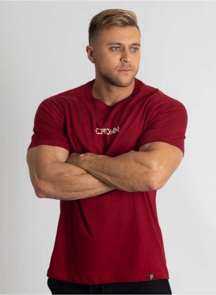Camiseta Crown Training HardLine Bordô