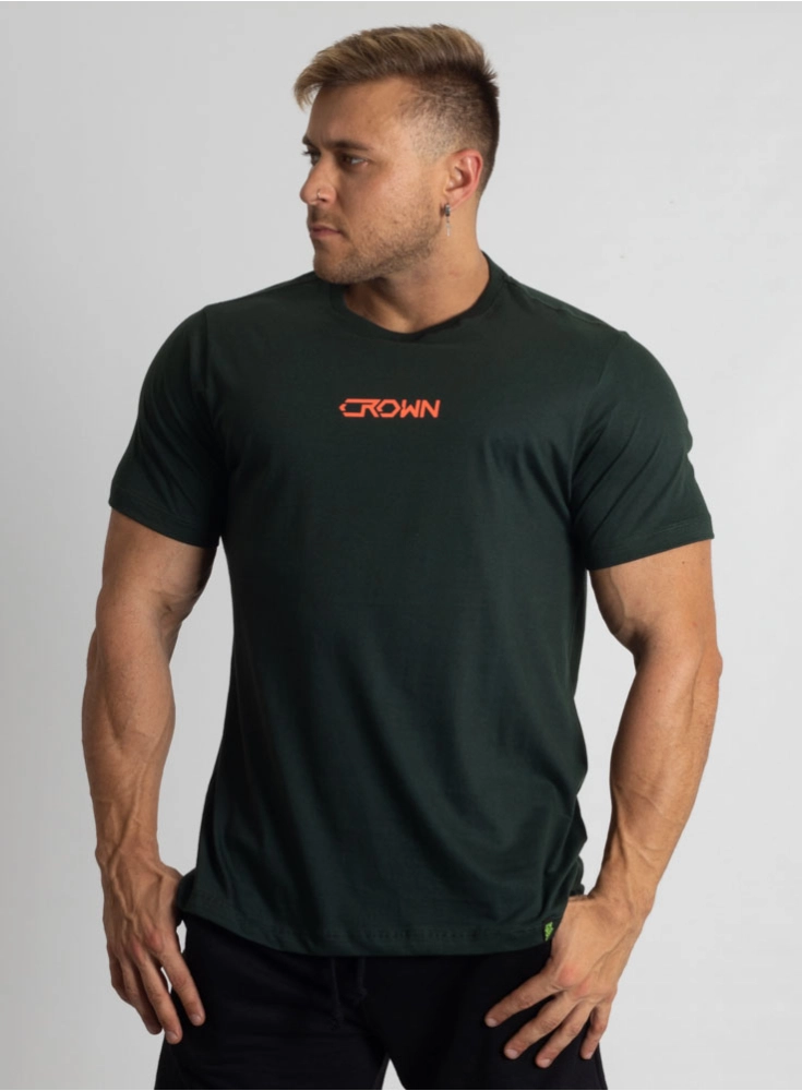 Camiseta Crown Training HardLine Verde Escuro