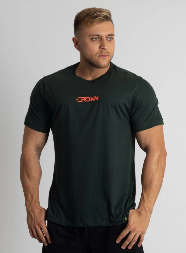Camiseta Crown Training HardLine Verde Escuro
