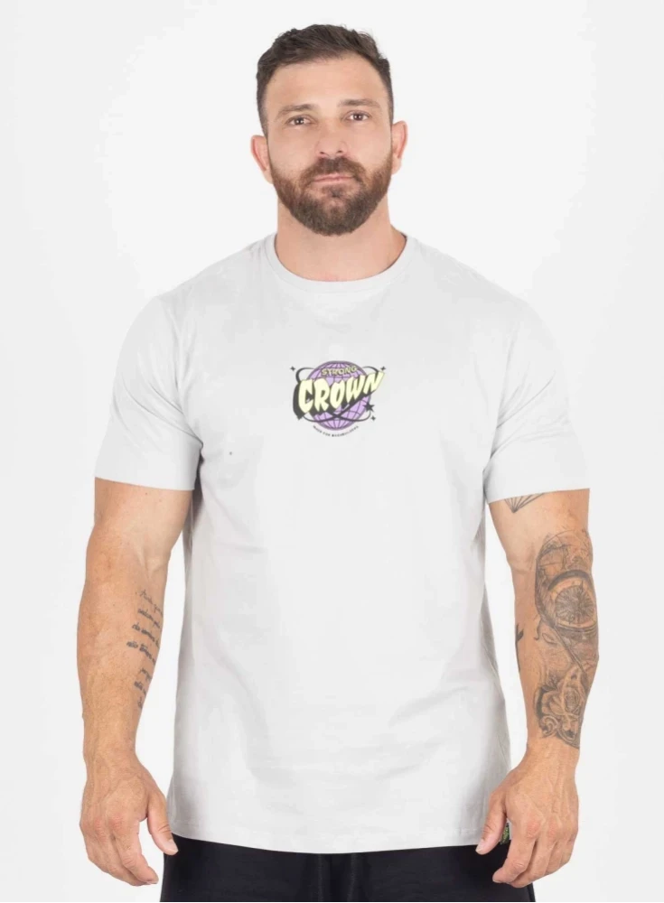 Camiseta Crown Training Orbit Cinza